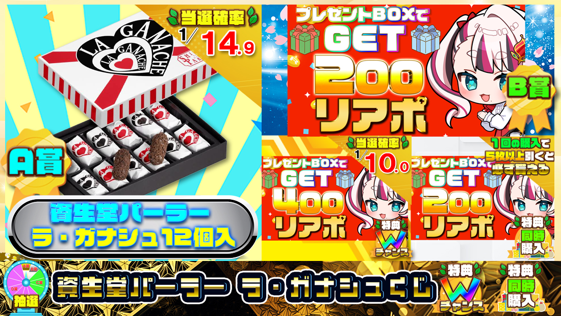 資生堂パーラー ラ・ガナシュくじ【２００円】の画像