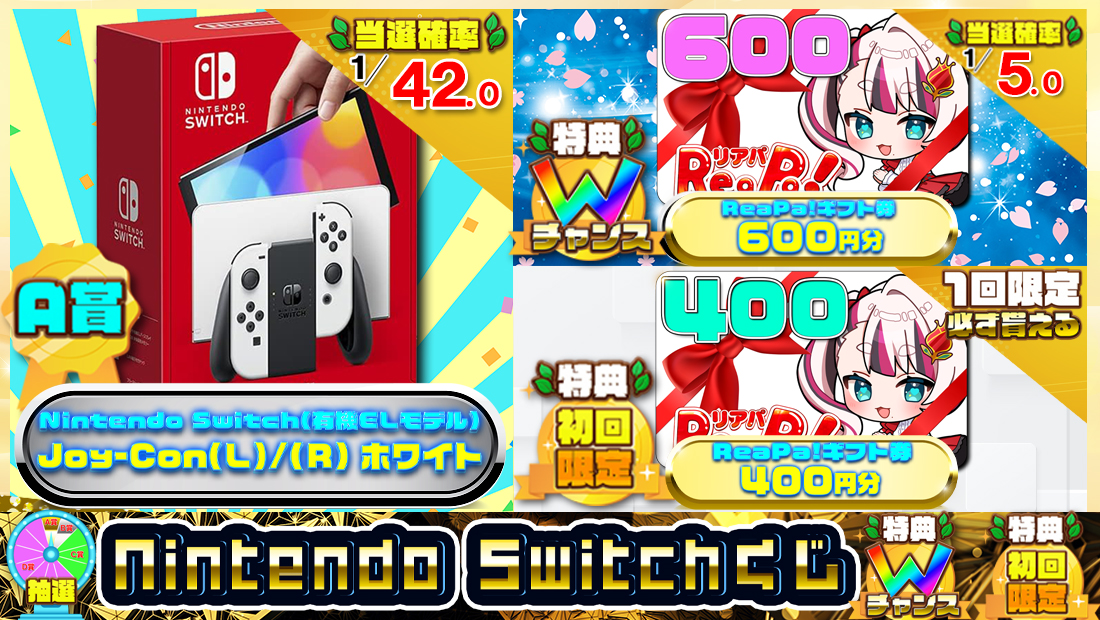 Nintendo Switchくじ【１０００円】のメイン画像