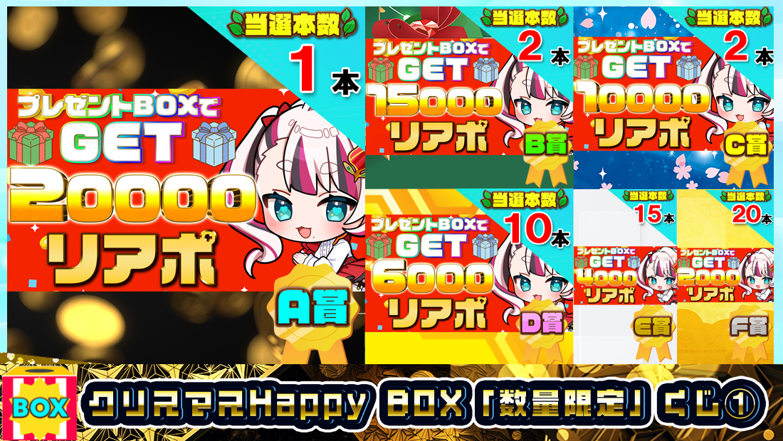 クリスマスHappy BOX「数量限定」くじ①【５５０円】の画像