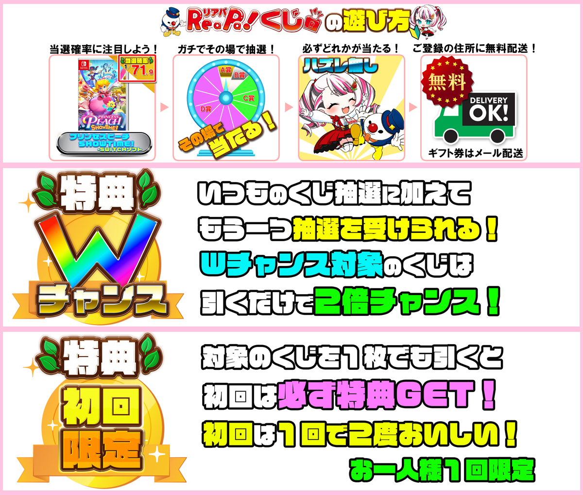 Nintendo Switchくじ【1000円】の紹介画像
