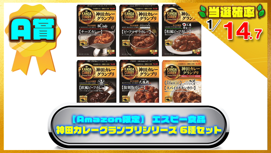エスビー食品 神田カレーグランプリシリーズ 6種セットの画像
