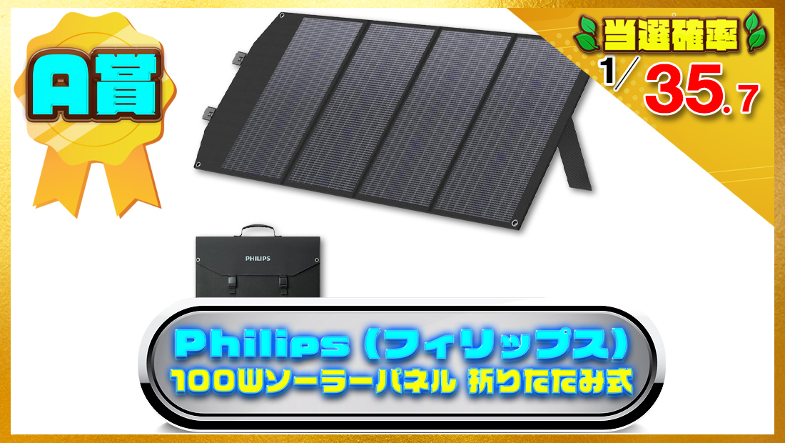 Philips (フィリップス) 100Ｗソーラーパネル 折りたたみ式の画像