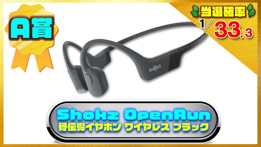 Shokz (ショックス) OpenRun 骨伝導イヤホンの画像