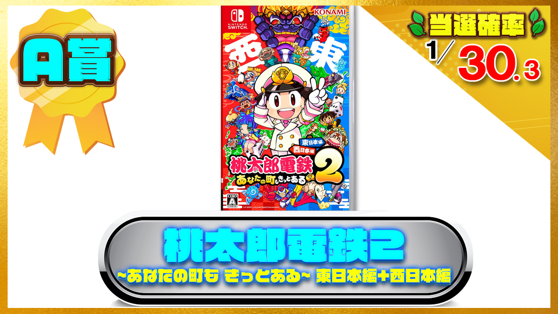 桃太郎電鉄2 ~あなたの町も きっとある~ 東日本編+西日本編　Nintendo Switchソフトの画像