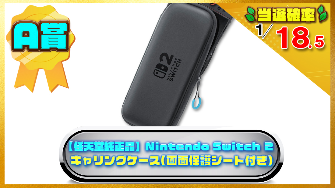 【任天堂純正品】Nintendo Switch 2 キャリングケース(画面保護シート付き)の画像