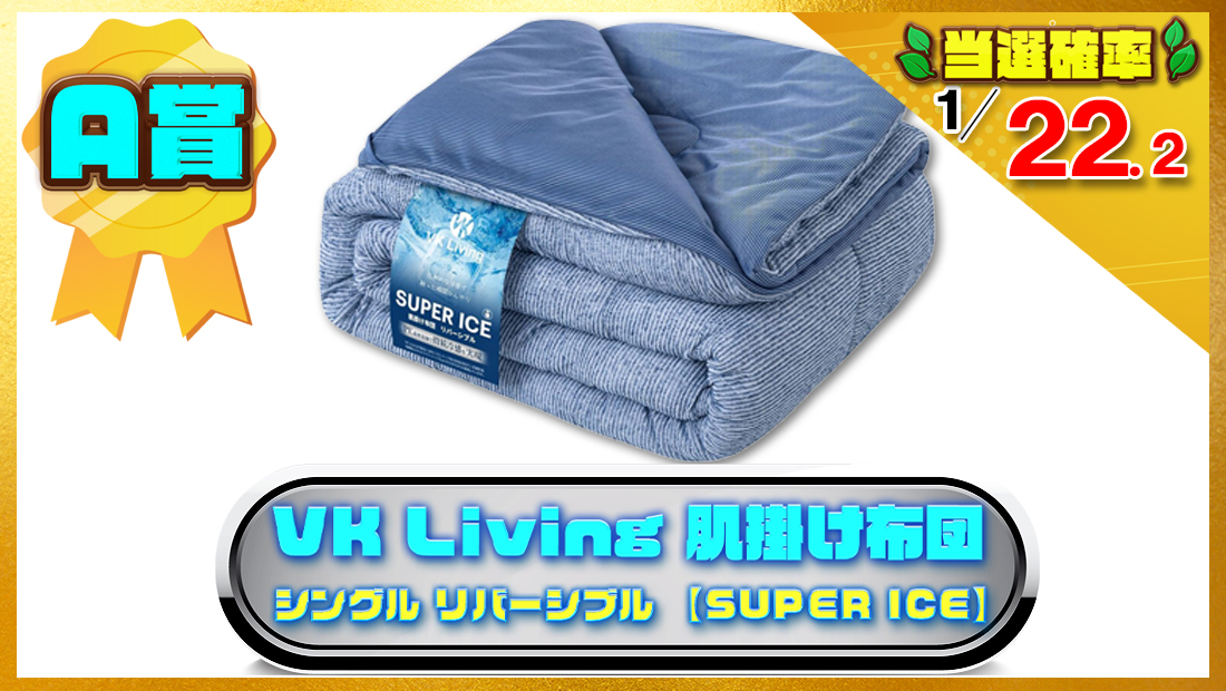 VK Living 夏用掛け布団 肌掛け布団 シングル リバーシブルの画像